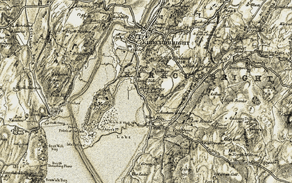 Old map of Sand Side in 1905