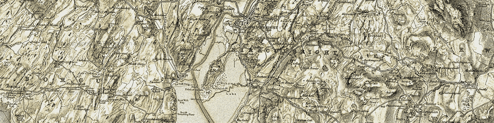 Old map of Black Moray Plantn in 1905