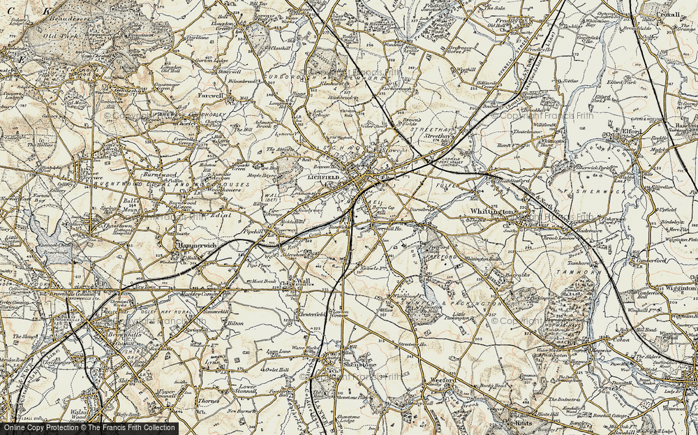 Old Map of Sandfields, 1902 in 1902