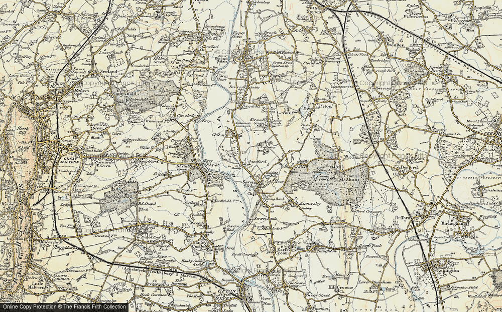 Old Map of Sandford, 1899-1901 in 1899-1901