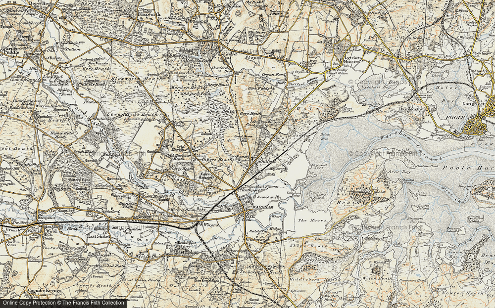 Old Map of Sandford, 1899-1909 in 1899-1909