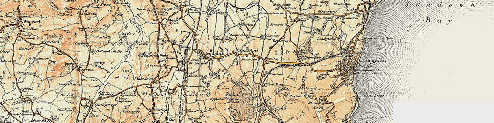 Old map of Sandford in 1899