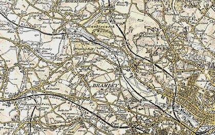 Old map of Sandford in 1903-1904