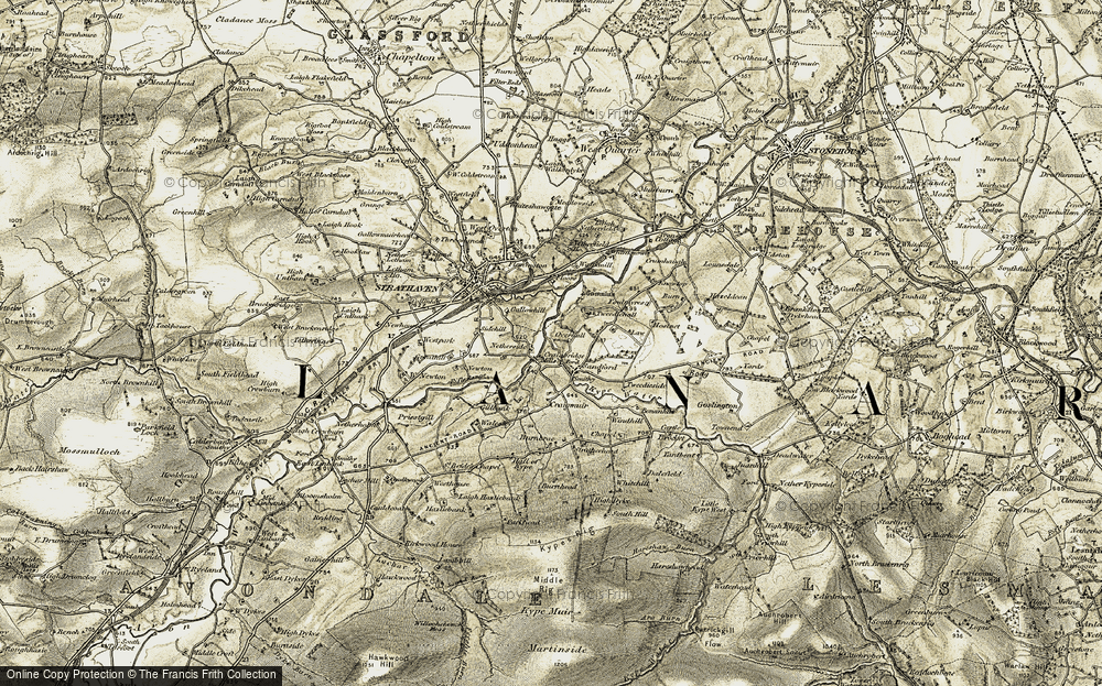 Old Map of Sandford, 1904-1905 in 1904-1905