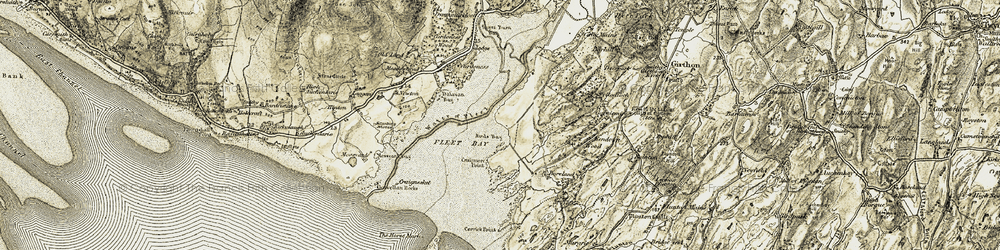 Old map of Boreland of Girthon in 1905