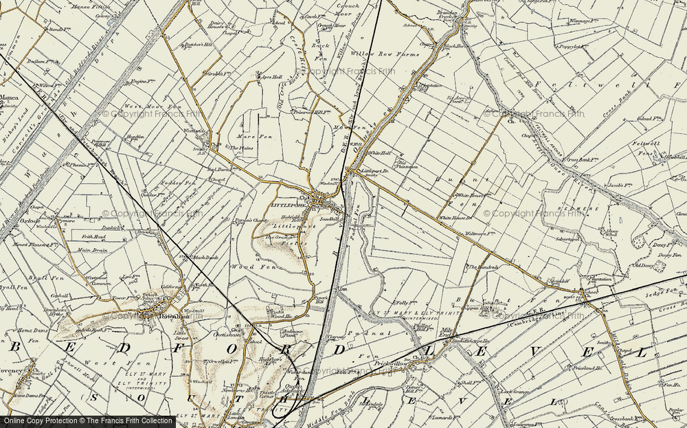 Old Map of Sandhill, 1901 in 1901