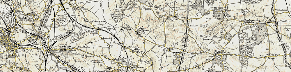 Old map of Sandhill in 1903