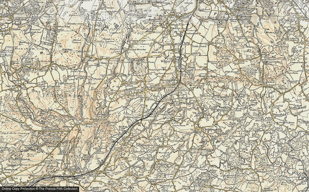 Old Map of Sandhills, 1897-1909 in 1897-1909