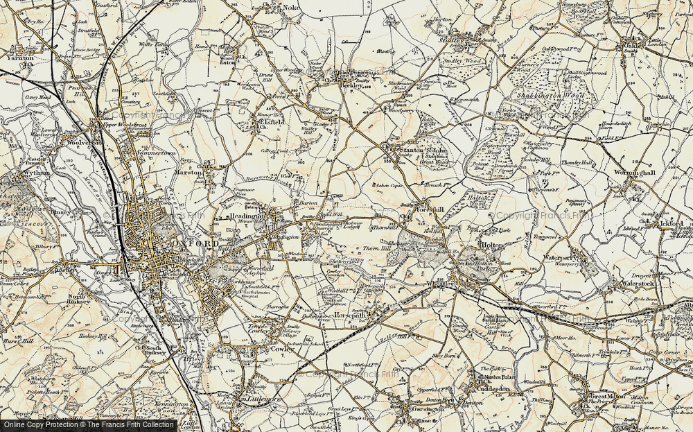 Old Map of Sandhills, 1898-1899 in 1898-1899