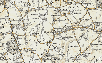 Old map of Buckshaw Ho in 1899