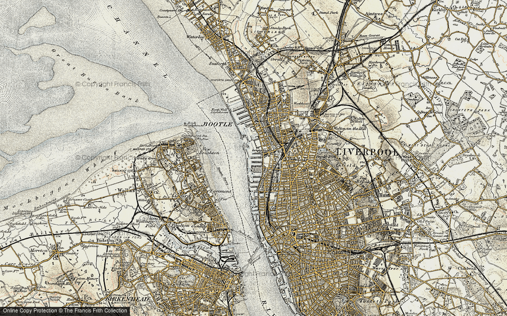 Old Map of Sandhills, 1902-1903 in 1902-1903