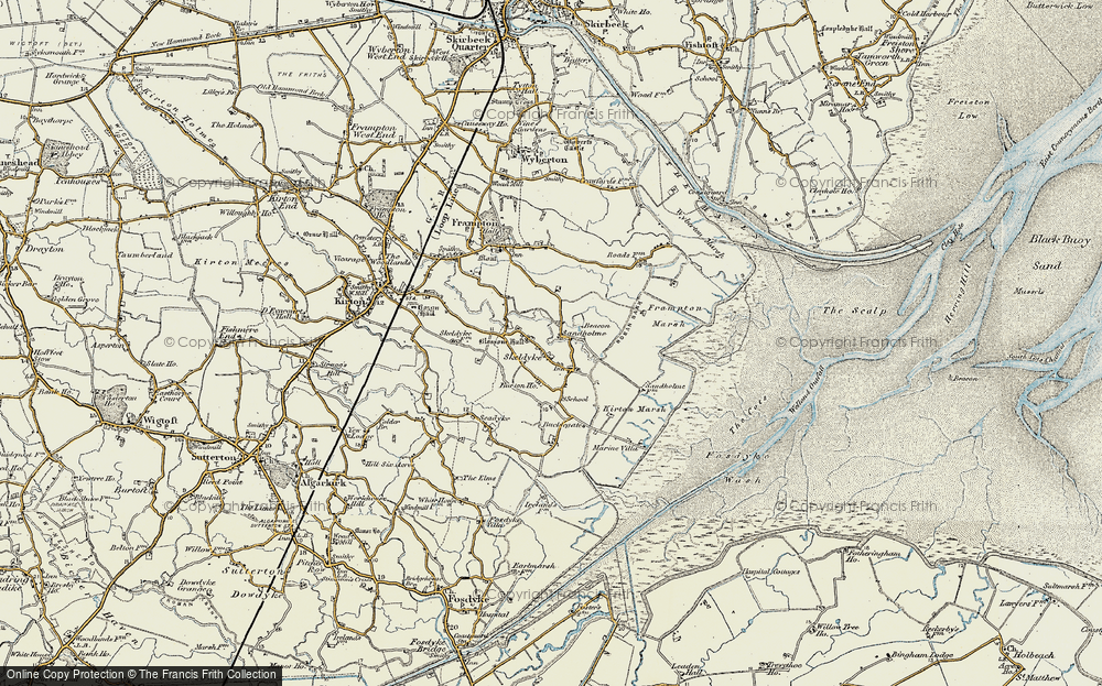 Old Map of Sandholme, 1901-1902 in 1901-1902