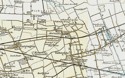 Old map of Sandholme in 1903