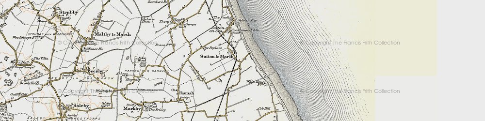 Old map of Sandilands in 1902-1903