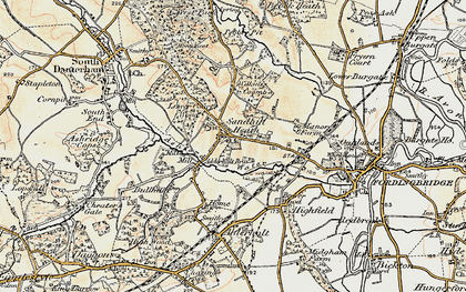 Old map of Sandleheath in 1897-1909