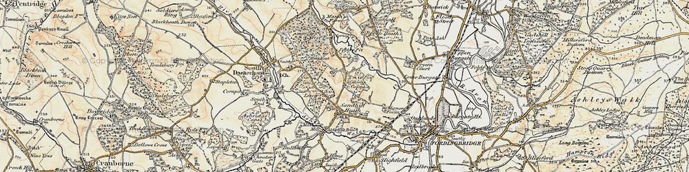 Old map of Brookheath in 1897-1909