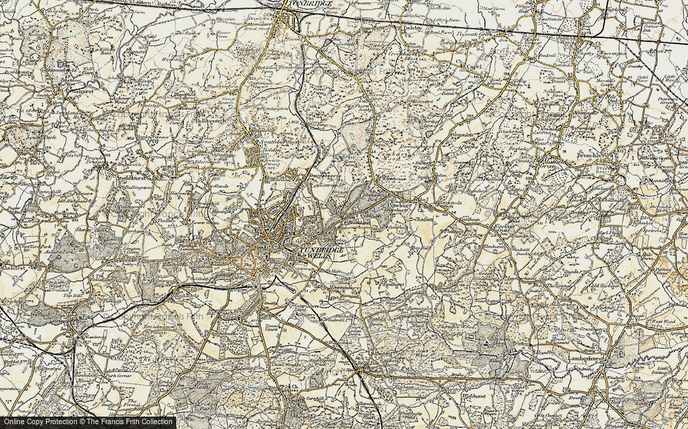 Old Map of Sandown Park, 1897-1898 in 1897-1898