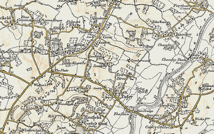 Old map of Sandpits in 1899-1900