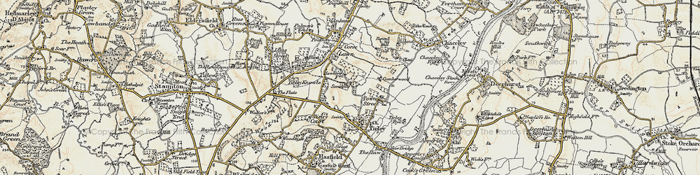Old map of Sandpits in 1899-1900