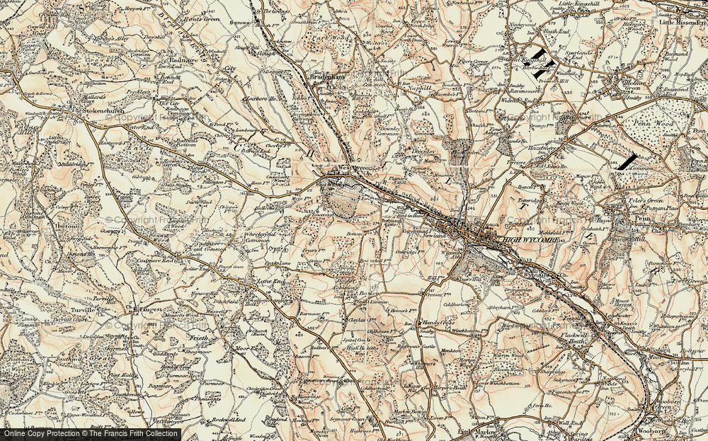 Old Map of Sands, 1897-1898 in 1897-1898