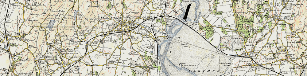 Old map of Sandside in 1903-1904