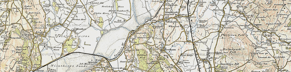 Old map of Wray Cott in 1903-1904