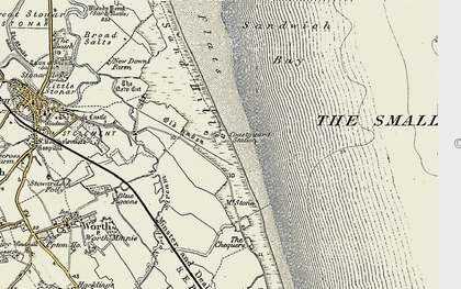 Old map of Sandwich Bay Estate in 1898-1899