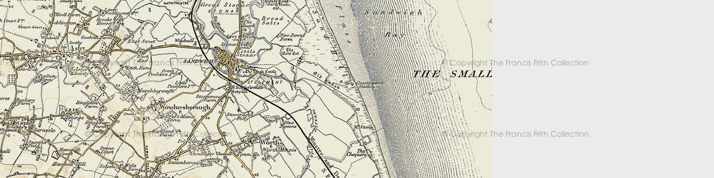 Old map of Sandwich Bay in 1898-1899