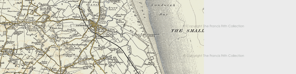 Old map of Sandwich Bay Estate in 1898-1899