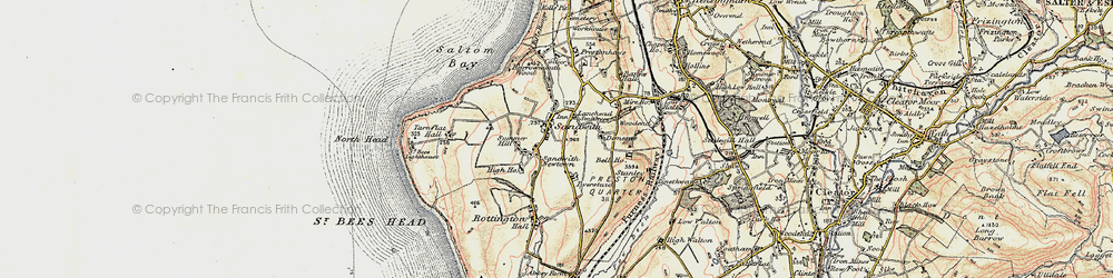 Old map of Lanehead in 1901-1904