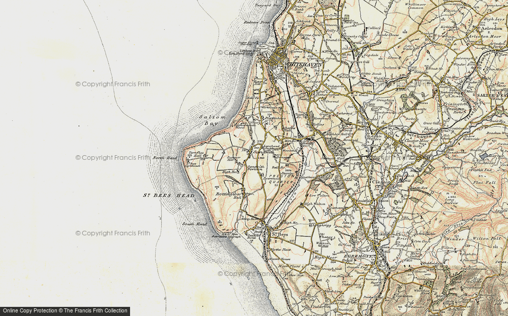 Old Map of Sandwith Newtown, 1901-1904 in 1901-1904