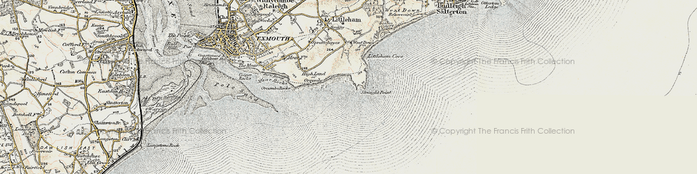 Old map of Sandy Bay in 1899