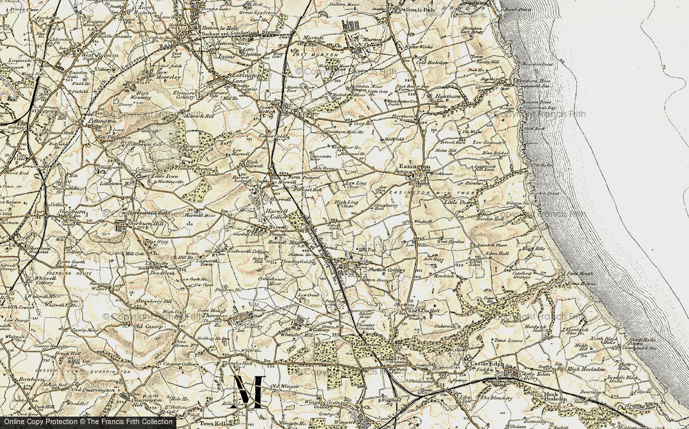 Old Map of Sandy Carrs, 1901-1904 in 1901-1904