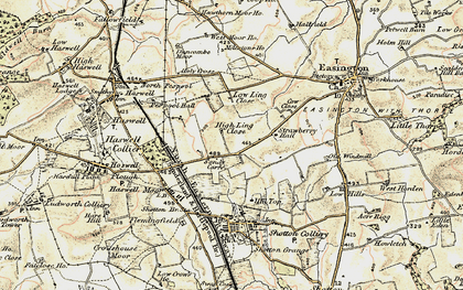 Old map of Sandy Carrs in 1901-1904