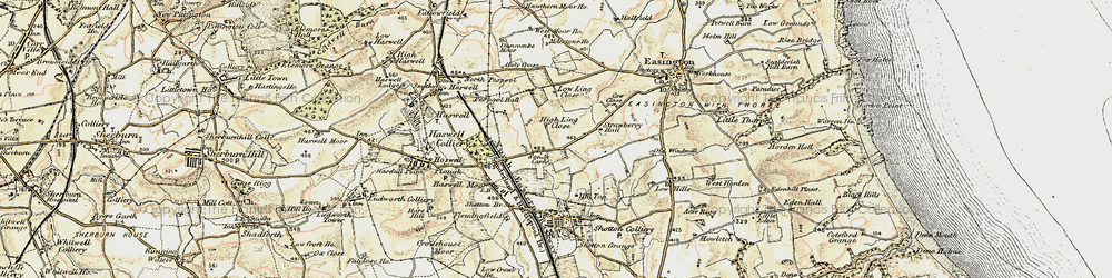Old map of Sandy Carrs in 1901-1904
