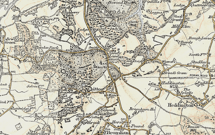 Old map of Whetham in 1899