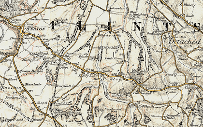 Old map of Blackwood in 1902