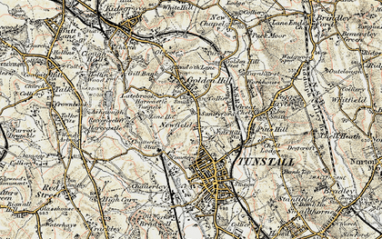 Old map of Sandyford in 1902