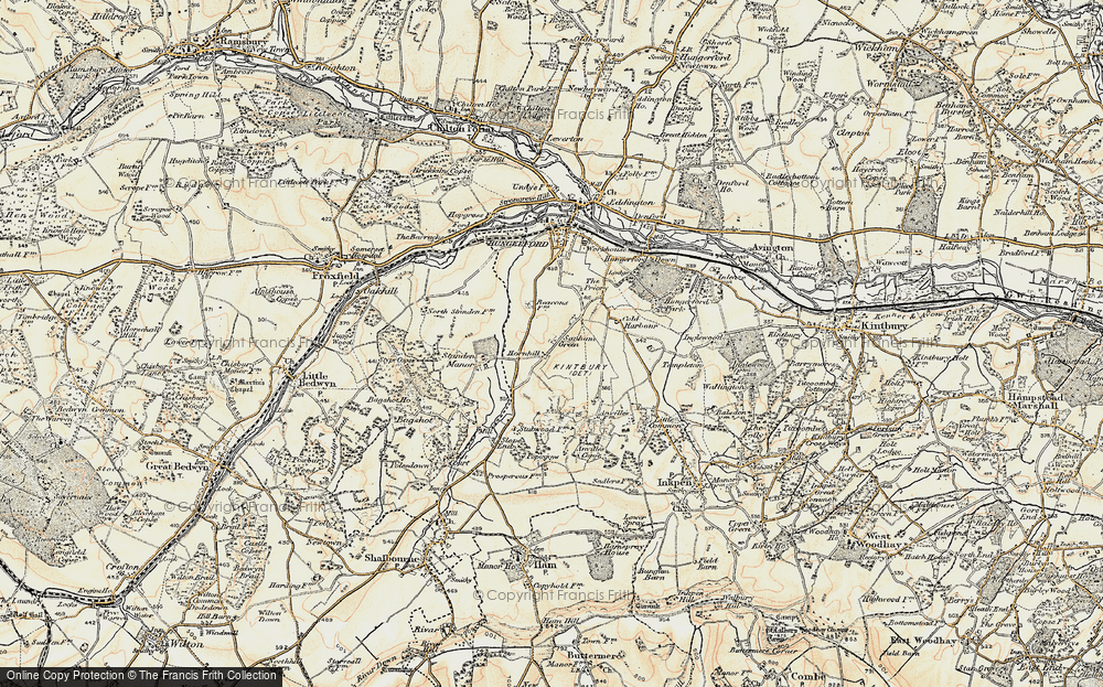 Old Map of Sanham Green, 1897-1900 in 1897-1900