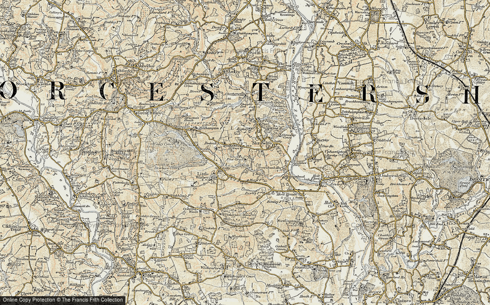 Old Map of Sankyns Green, 1899-1902 in 1899-1902