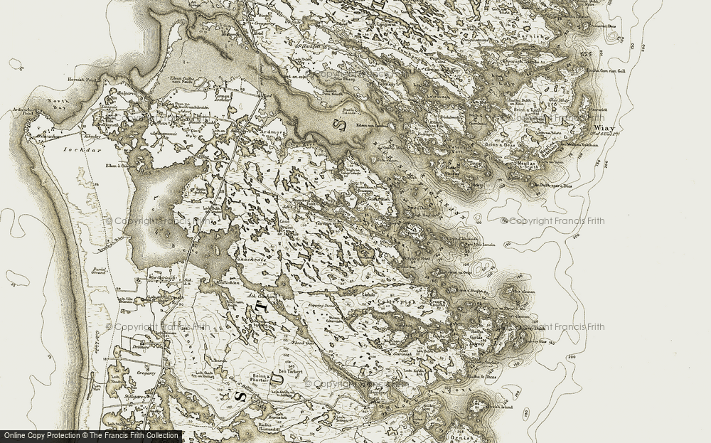 Old Map of Sanndabhaig, 1911 in 1911