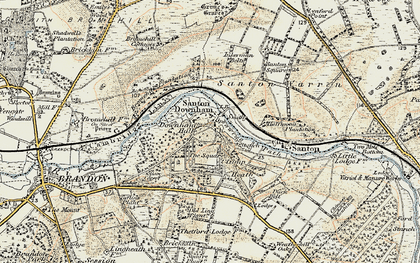 Old map of Blood Hill in 1901