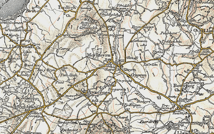 Old map of Tyn-y-coed in 1903