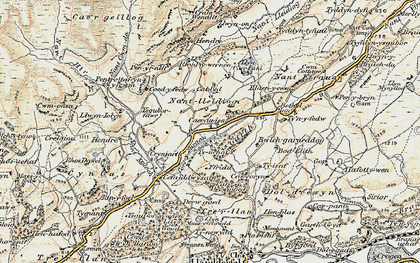 Old map of Sarnau in 1902-1903