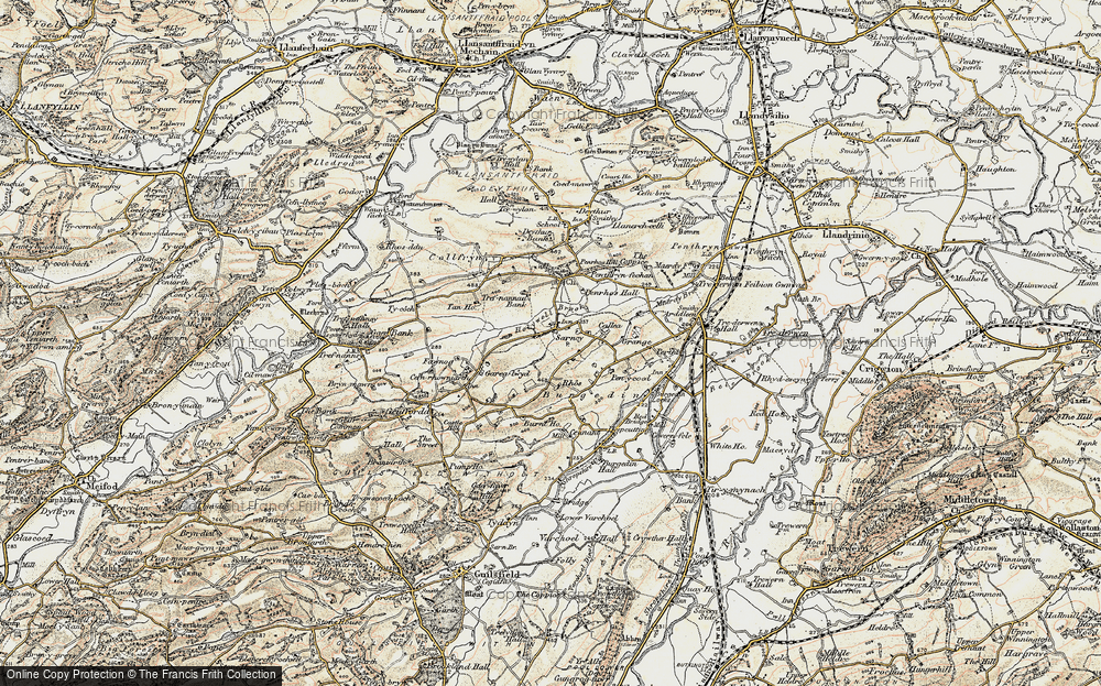 Old Map of Sarnau, 1902-1903 in 1902-1903