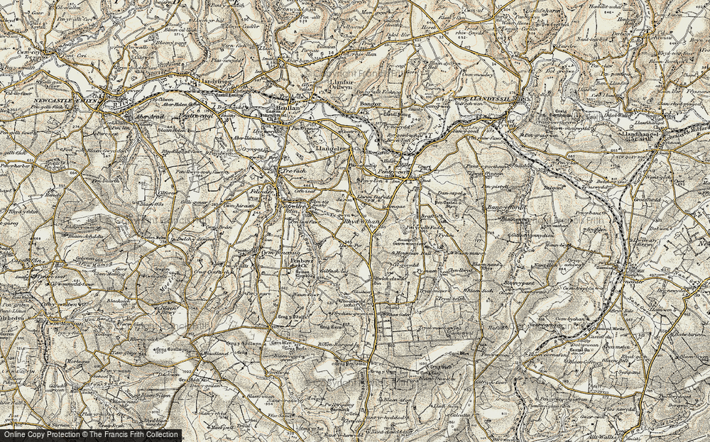 Old Map of Saron, 1901 in 1901