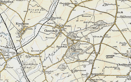 Old map of Sarsden in 1898-1899