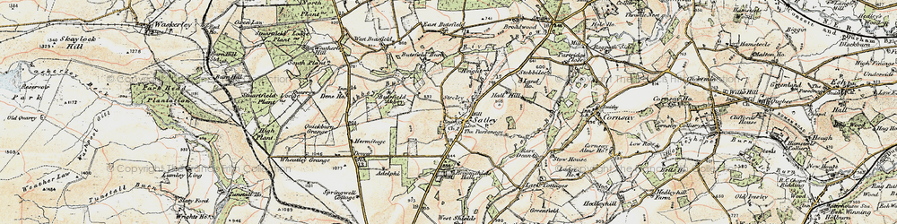 Old map of Adelphi in 1901-1904