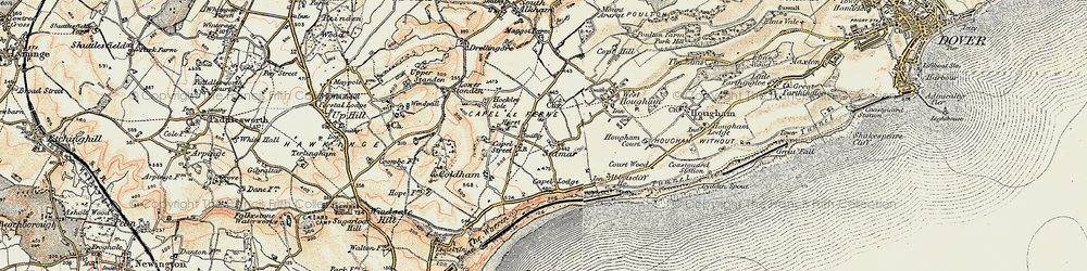 Old map of Satmar in 1898-1899