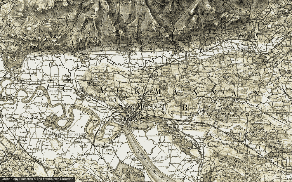 Old Map of Sauchie, 1904-1907 in 1904-1907